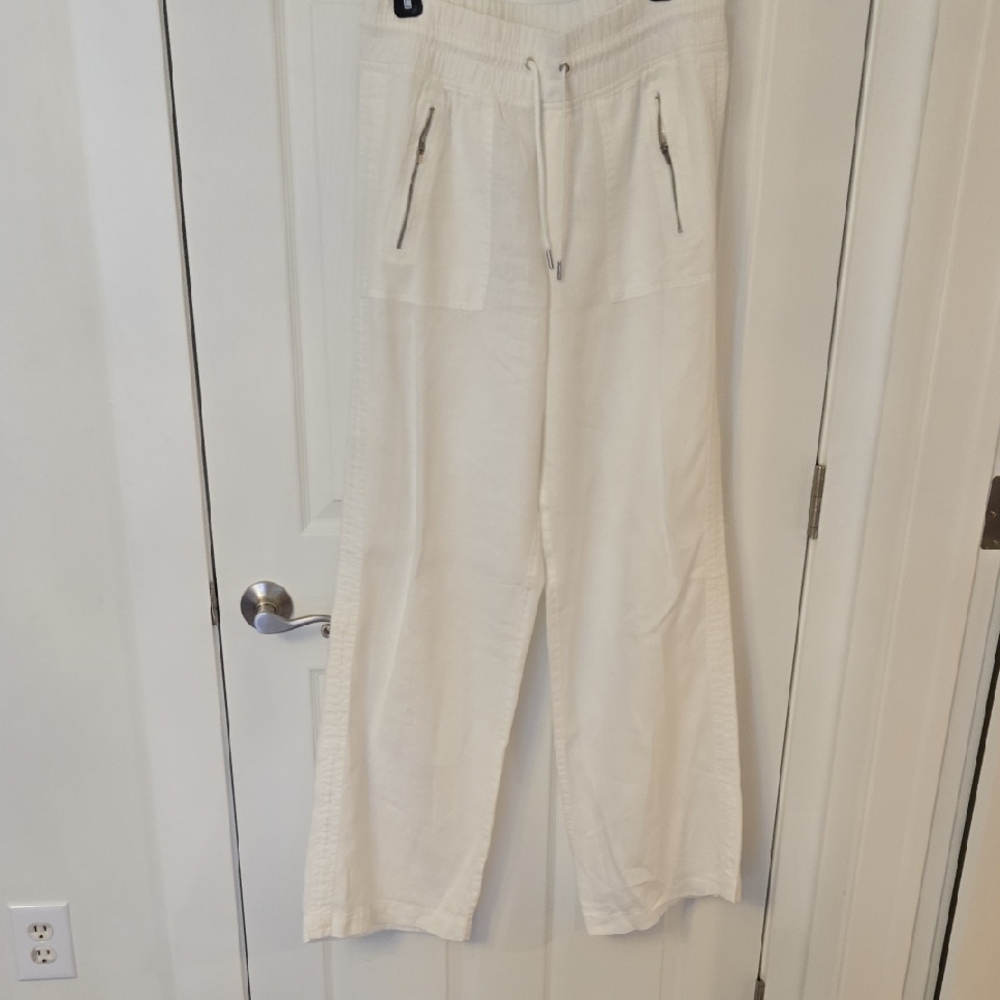 Athleta Wide Leg Pants in Cream